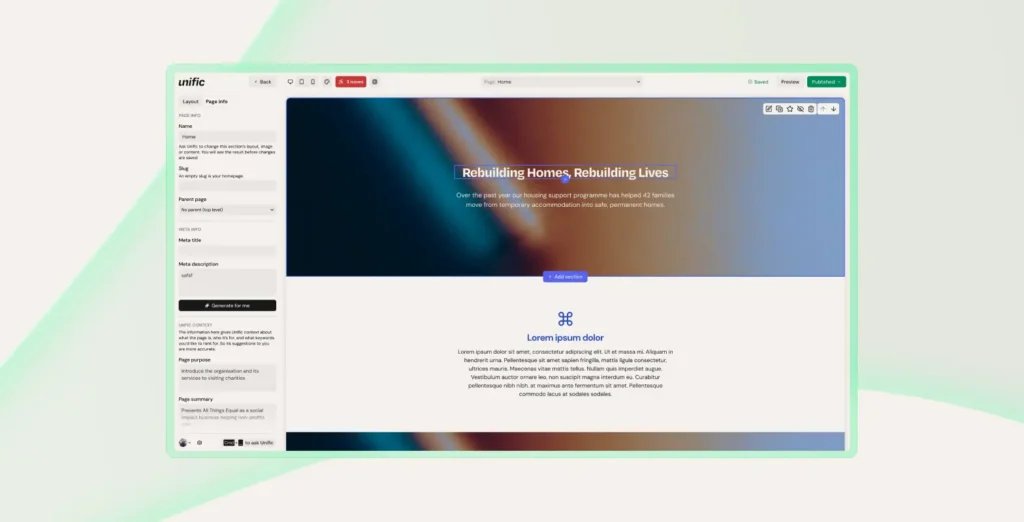 Building a Charity-Friendly Website Builder